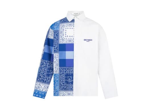 13De Marzo Paisley Palda Bear Patchwork Shirt White - Image 2