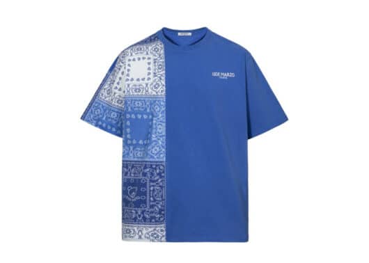 13De Marzo Paisley Palda Bear Patchwork Tee Blue - Image 2