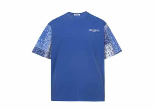 13De Marzo Paisley Sleeve Palda Bear Tee Blue - Image 2
