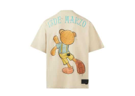 13De Marzo Palda Bear Sketch Tee Papyrus Cream - Image 2