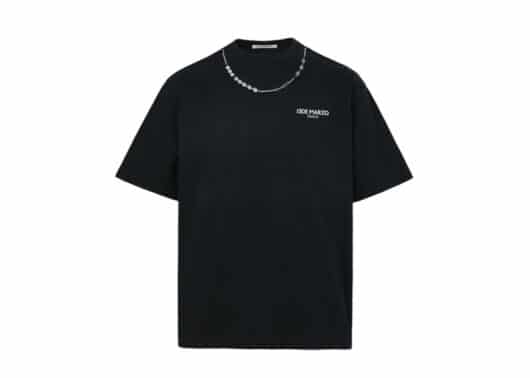 13De Marzo Pearl Necklace Tee Black