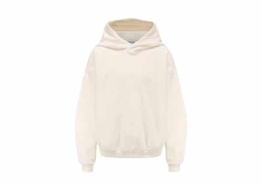 Galliano Landor Logo Corduroy Hoodie White