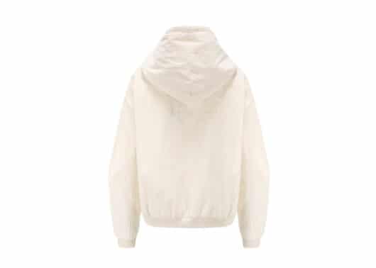 Galliano Landor Logo Corduroy Hoodie White - Image 2