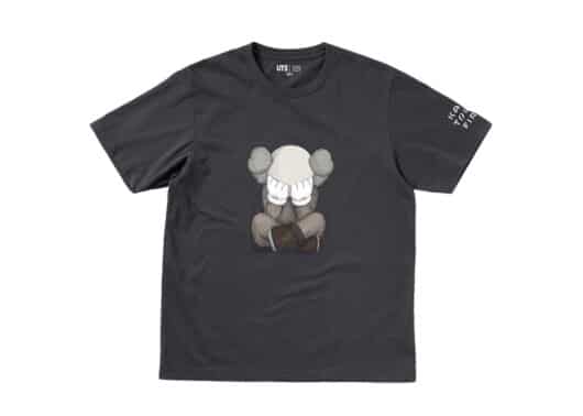 KAWS x Uniqlo Tokyo First Tee (Japanese Sizing) Dark Grey