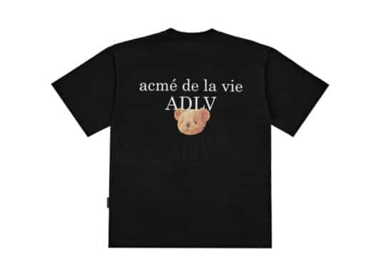 ADLV Baby Face Red Dress Girl Tee Black - Image 2