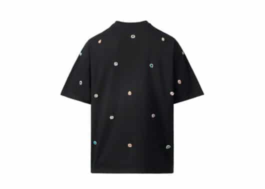 13De Marzo Fancy Colored Artificial Diamond Tee Black - Image 2