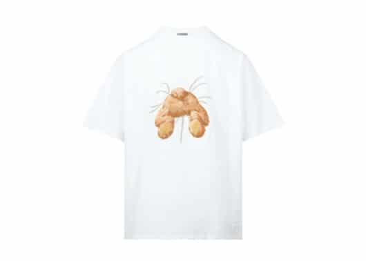 13De Marzo Pearl Chain Palda Bear Tee White - Image 2