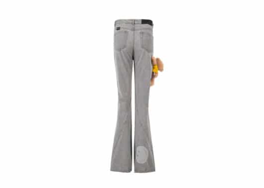 13De Marzo Allover Smiley Thigh Palda Bear Bootcut Jeans Ore Gray - Image 2