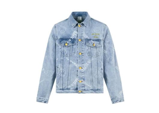 13De Marzo Allover Smiley Palda Bear Jacket Blatic Blue - Image 2