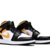 Air Jordan 1 Mid White Pollen Black (GS) - Image 2
