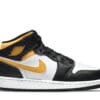 Air Jordan 1 Mid White Pollen Black (GS)