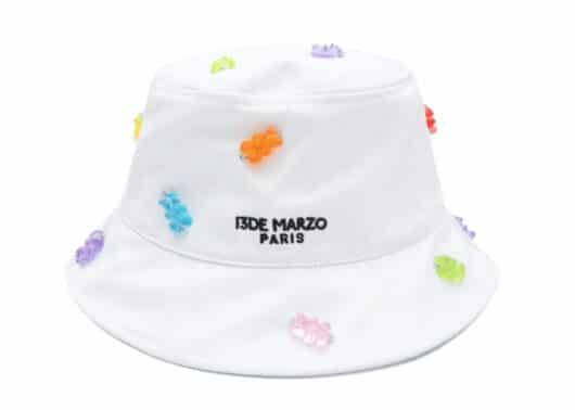 13De Marzo Gummy Bear Bucket Hat White