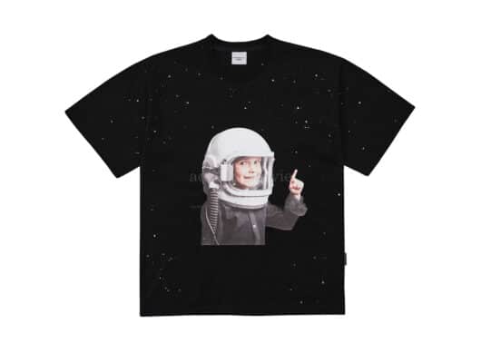 ADLV Baby Face Space Travel Boy Tee Black