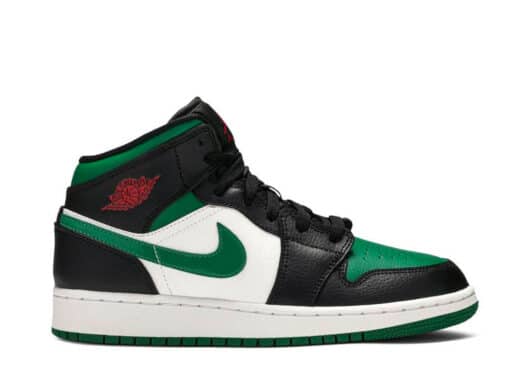 Air Jordan 1 Mid Green Toe (GS)