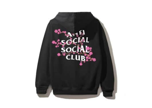 Anti Social Social Club Cherry Blossom Hoodie Black