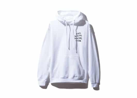 Anti Social Social Club Cherry Blossom Hoodie White - Image 2