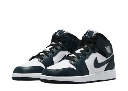 Air Jordan 1 Mid Armory Navy (GS) - Image 2