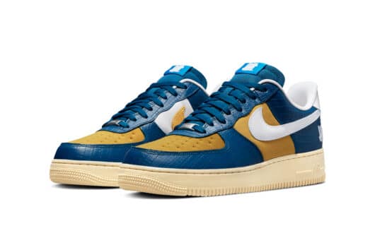 Nike Air Force 1 Low SP Undefeated 5 On It Blue Yellow Croc