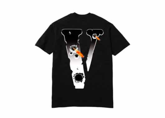 Pop Smoke x Vlone Hawk Em' Tee Black