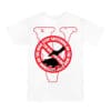 Pop Smoke x Vlone Stop Snitching T-shirt White/Red - Image 2
