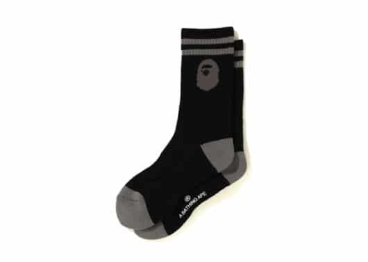 BAPE Ape Head Socks Black/Grey