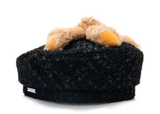 13De Marzo Tweed Palda Bear Beret Black - Image 2