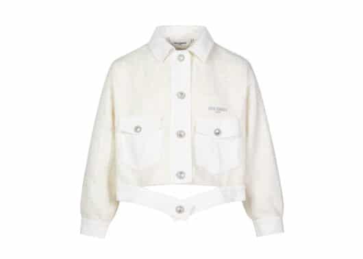 13De Marzo Tweed Palda Bear Jacket White - Image 2