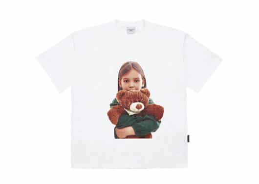 ADLV Green Knit Girl Tee White