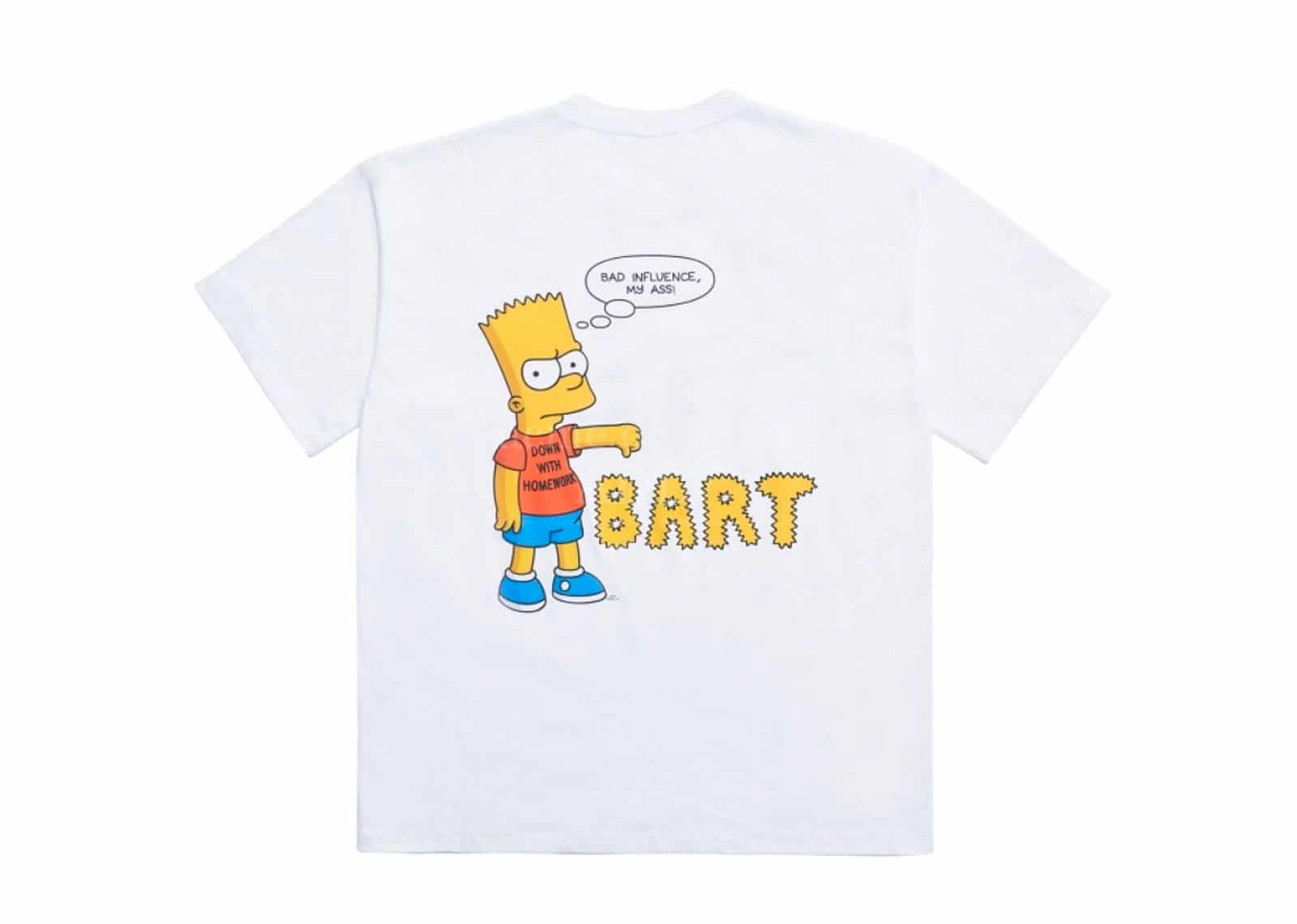 Buy ADLV x Simpsons Homework Bart Tee White Online in Australia | KickSTW