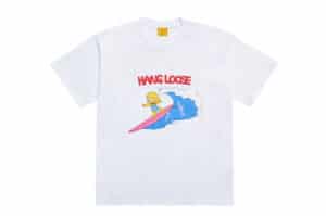 ADLV x Simpsons Surfing Lisa Tee White