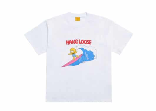 ADLV x Simpsons Surfing Lisa Tee White