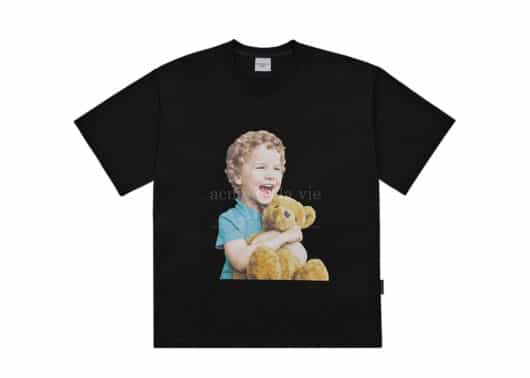 ADLV Brown Bear Boy Tee Black
