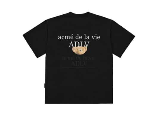ADLV Brown Bear Boy Tee Black - Image 2