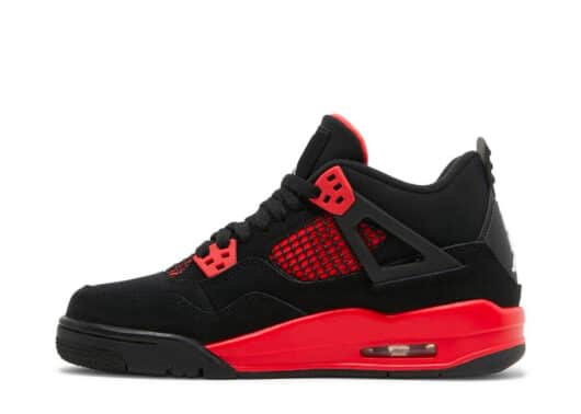 Air Jordan 4 Retro Red Thunder Shoe Inner Side View