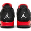Air Jordan 4 Retro Red Thunder Shoes Back View
