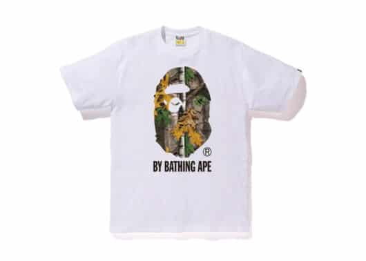 BAPE Forest Camo By Bathing Tee White/Beige