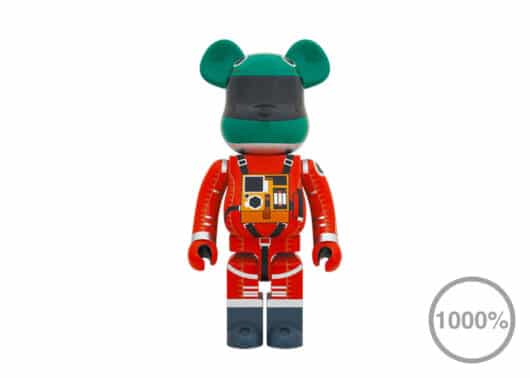 Bearbrick 2001: a space odyssey Space Suit Green Helmet & Orange Suit 1000%