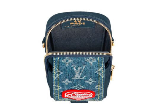 Louis Vuitton x Nigo Flap Double Phone Pouch Monogram Blue