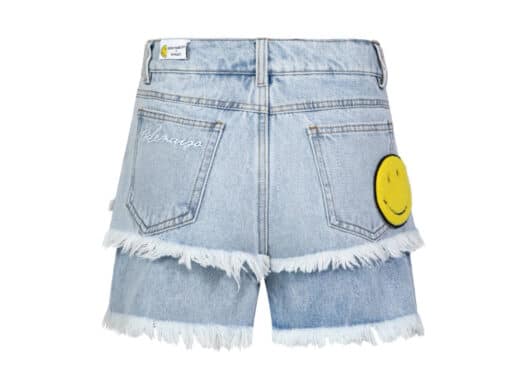 13De Marzo Palda Bear Velcro Patch Shorts Blue