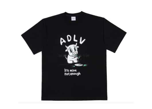 ADLV Dish Cow Tee Black