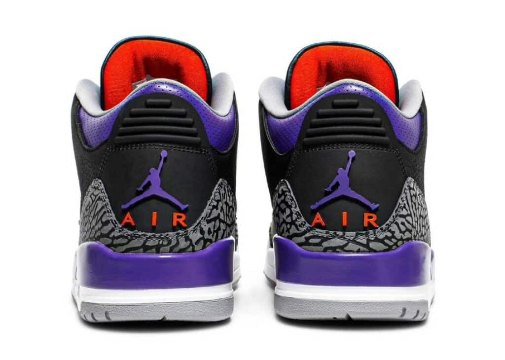 air jordan 3 retro black court purple
