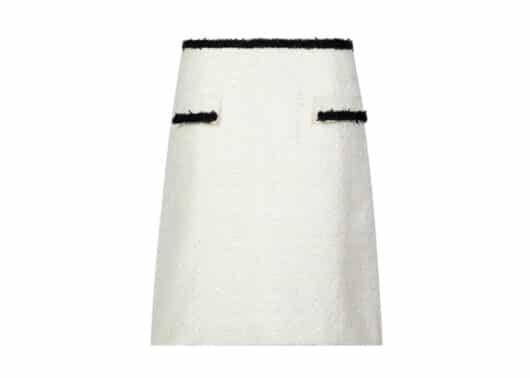13De Marzo Tweed Palda Bear Package Hip Skirt White - Image 2