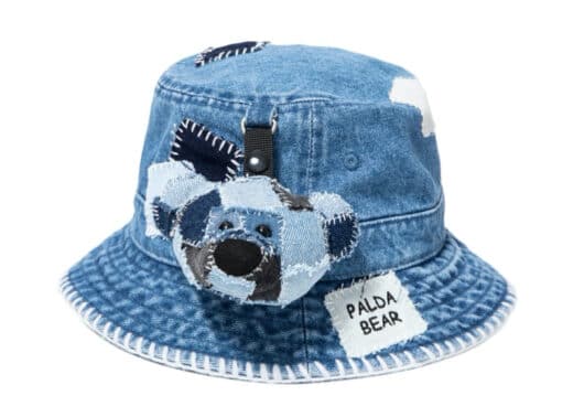 13De Marzo Palda Bear Denim Bucket Hat Dark Blue