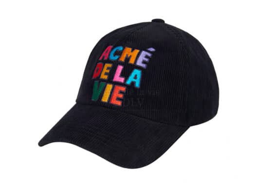 ADLV Colorful Corduroy Ball Cap Black