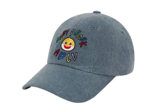 ADLV x Pinkfong Baby Shark Colorful Logo Ball Cap Indigo Blue