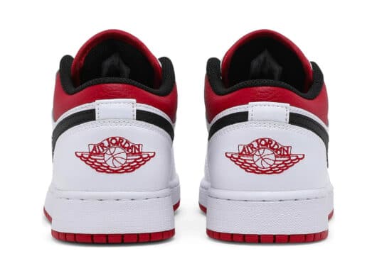 Air Jordan 1 Low White Gym Red (GS) - Image 4