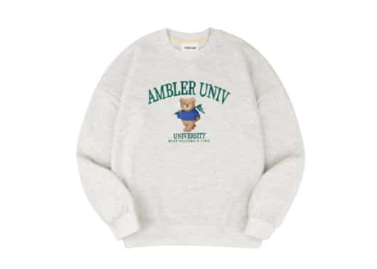Ambler 'Ambler University' Crewneck Oatmeal AMM909