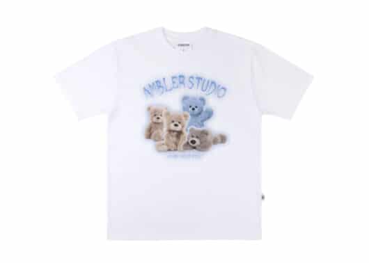 Ambler Bear World Tee White AS813