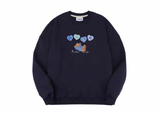 Ambler Plop Crewneck Navy AMM911