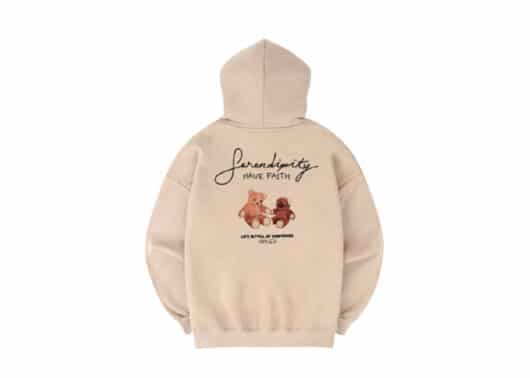 Ambler Serendipity Hoodie Beige AHP610 - Image 2